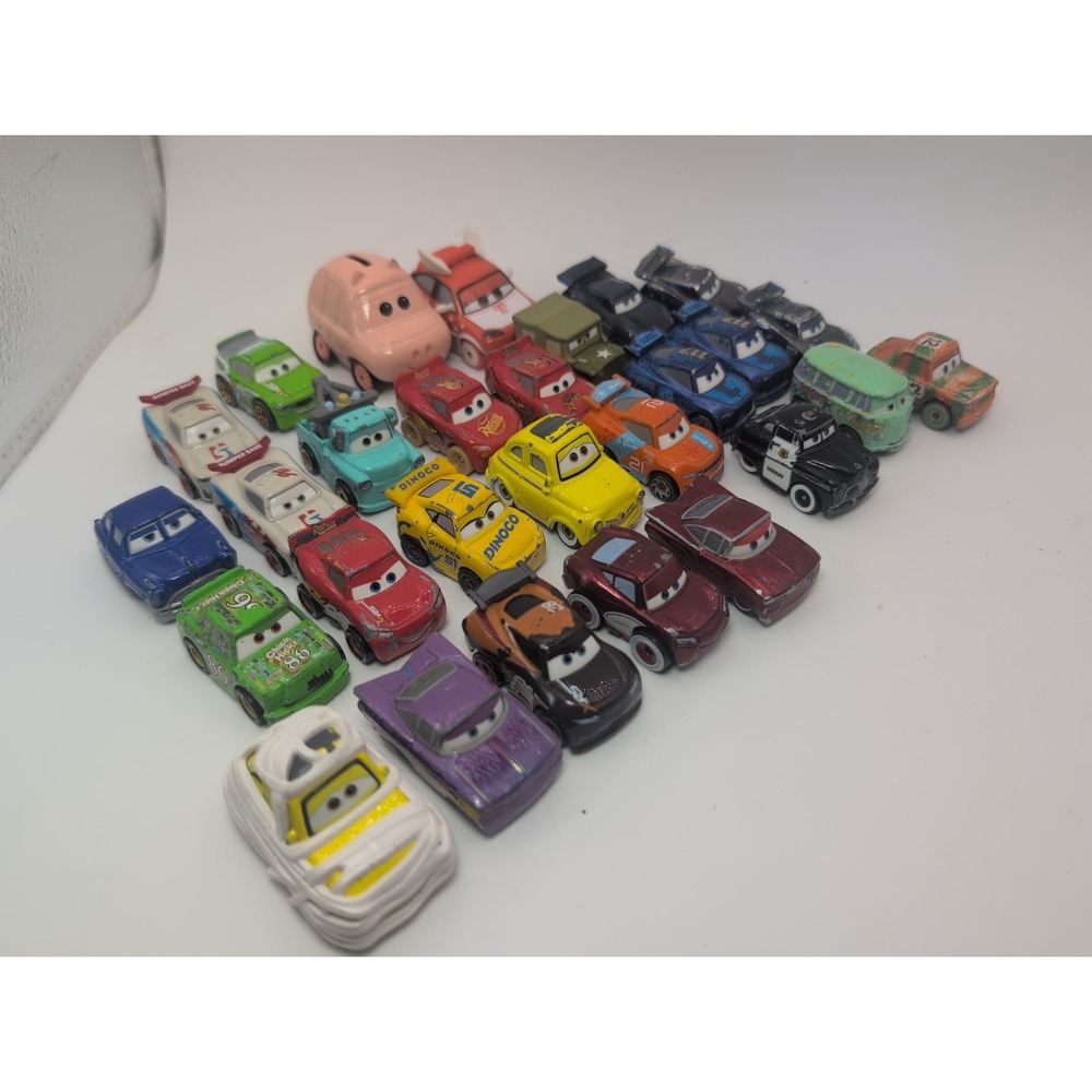 Mattel Disney/Pixar Cars Mini Racers Diecast Car Lot of 28 1:55 Scale